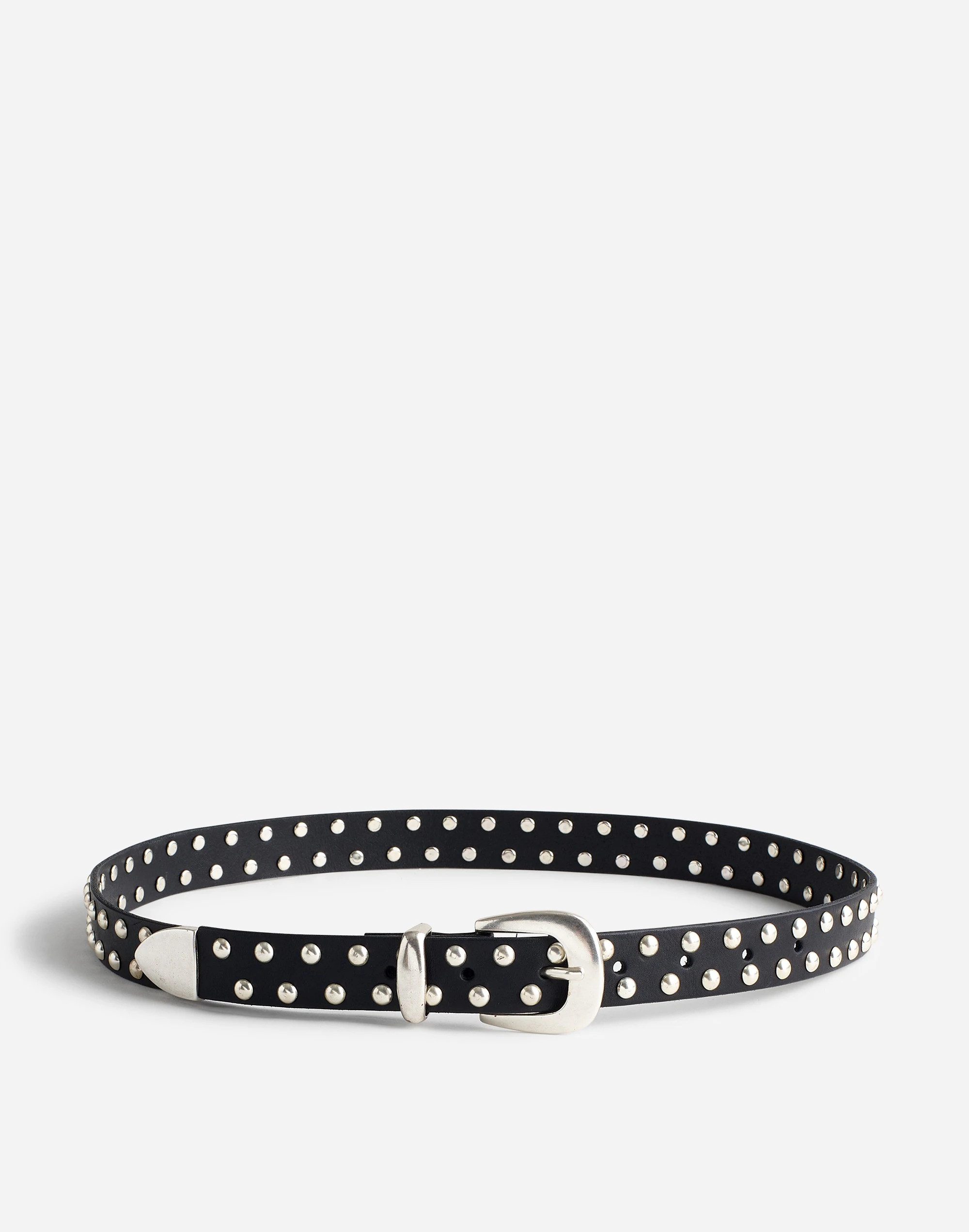 Skinny Leather Western Belt: Studded Edition | Madewell
