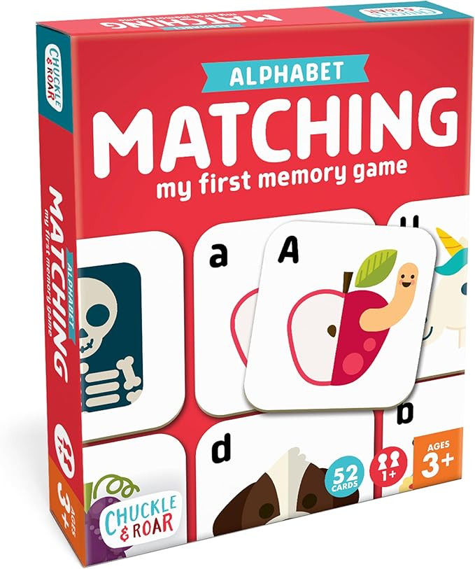 Chuckle & Roar - Matching Alphabet Board Game for Kids 3 and Up - Concentration Game for Toddlers... | Amazon (US)