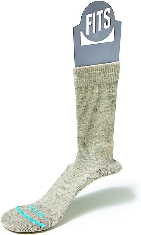 FITS Light Hiker – Crew: Contour Hugging Cushioned Outdoor Socks for Hiking, Camping, Trekking, Fish | Amazon (US)