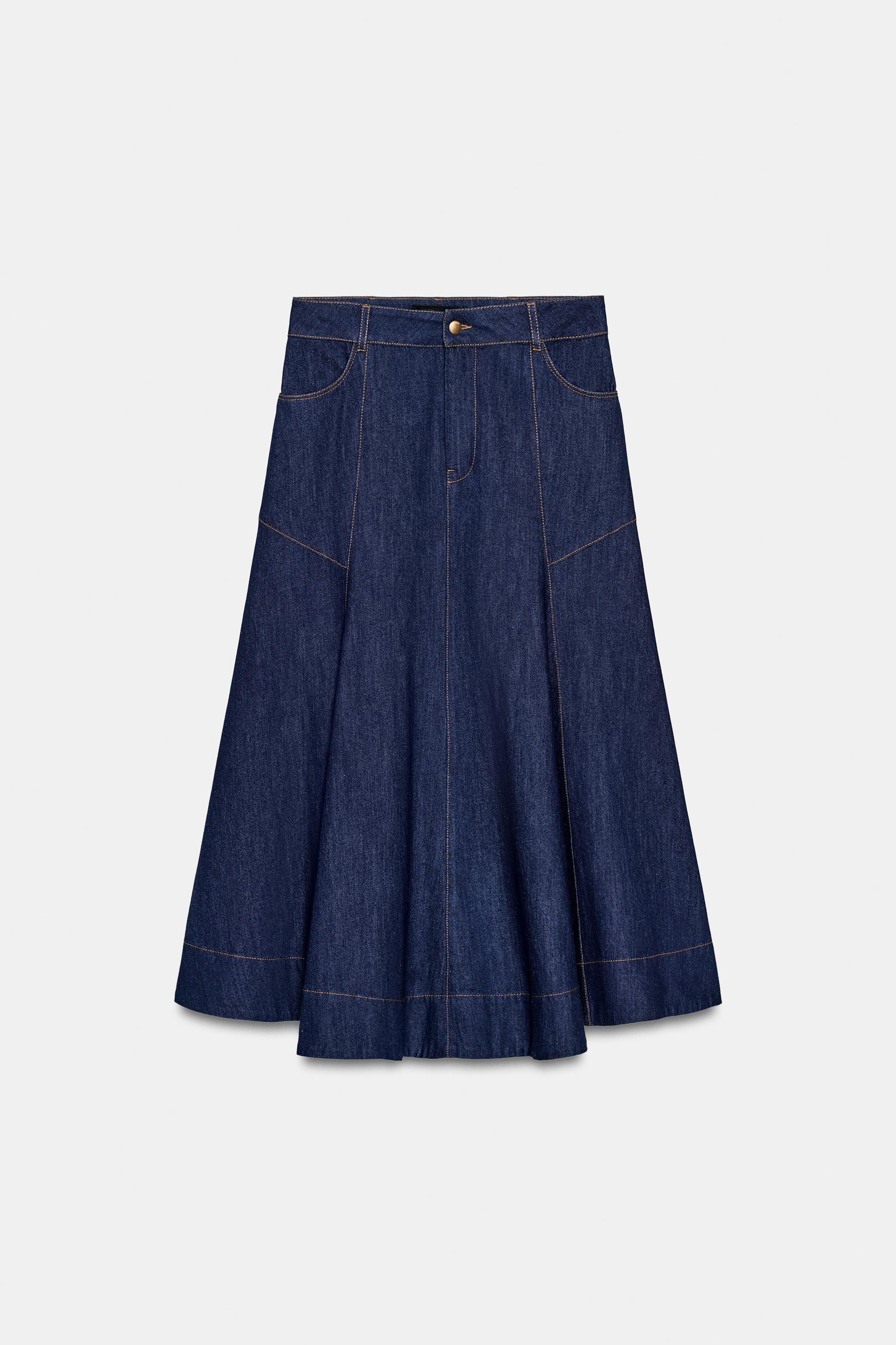 A-LINE MIDI SKIRT | Zara US