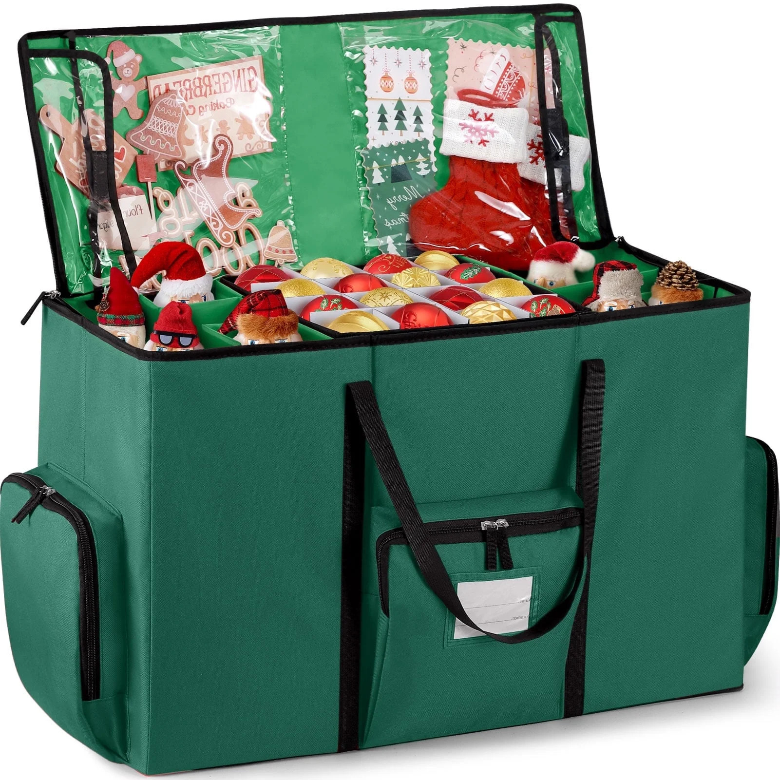 Ayieyill Premium Christmas Ornament Storage Container with Dividers, Fits Up to 73 Ornaments, 600... | Walmart (US)