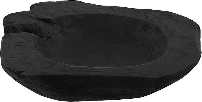 Bare Decor Lomax Wooden Decorative Bowl, Hand Made from Teak Root, Black, 15" | Amazon (US)