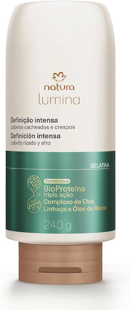 Natura, NATURA LUMINA GELATINA DE DEFINIÇÃO CACHEADOS E CRESPOS 240g | Amazon (BR)