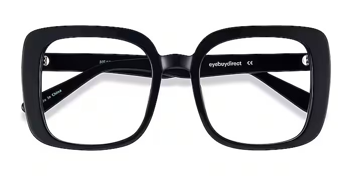 Heather Square Black Glasses for Women | Eyebuydirect | EyeBuyDirect.com