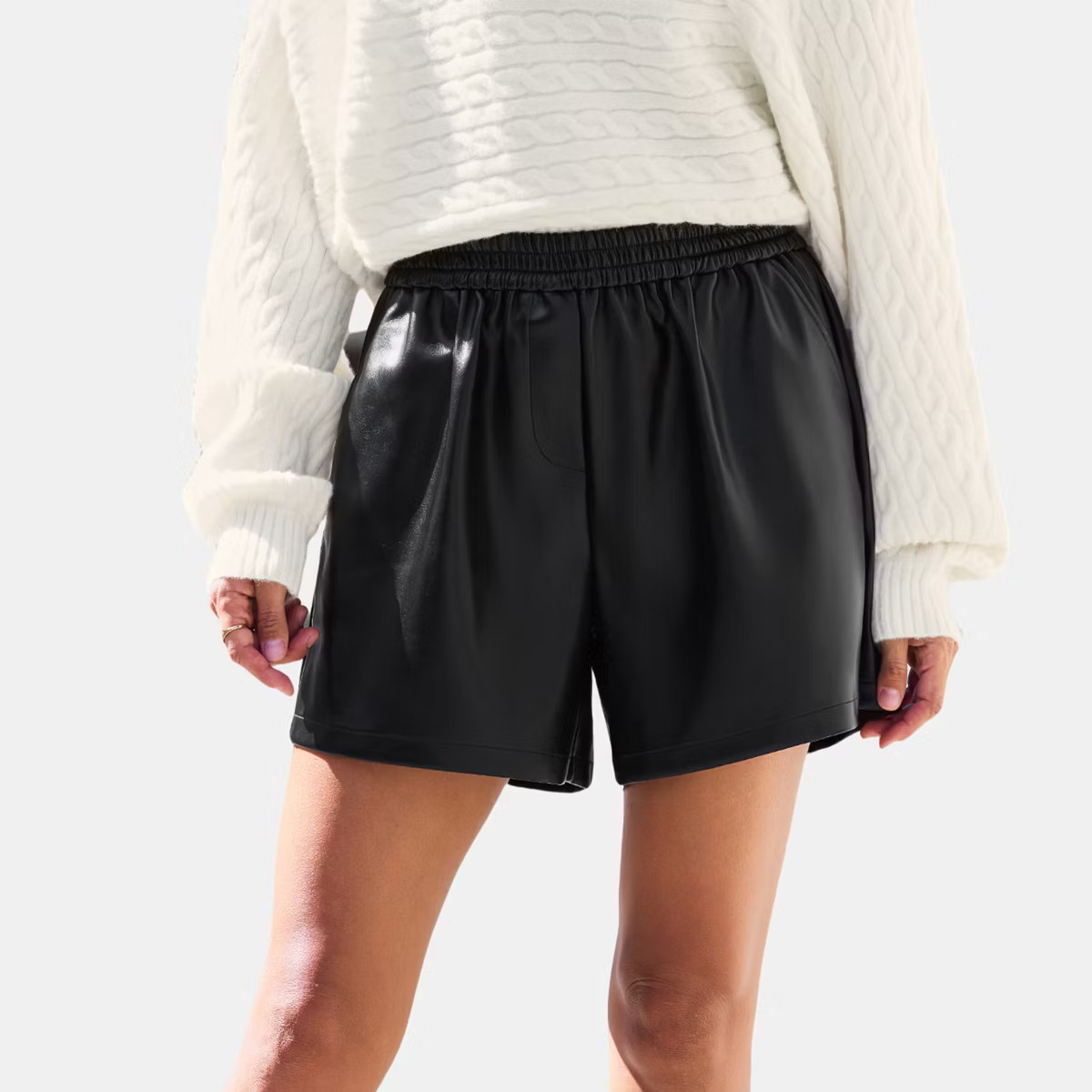 Women's Faux Leather Shorts for Effortless Style - Cupshe | Target