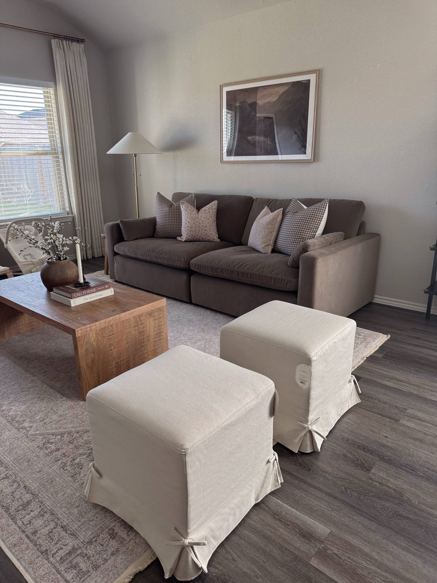 the bows!! loving these new ottomans 😍 

#LTKHome #LTKSpringSale #LTKFindsUnder100