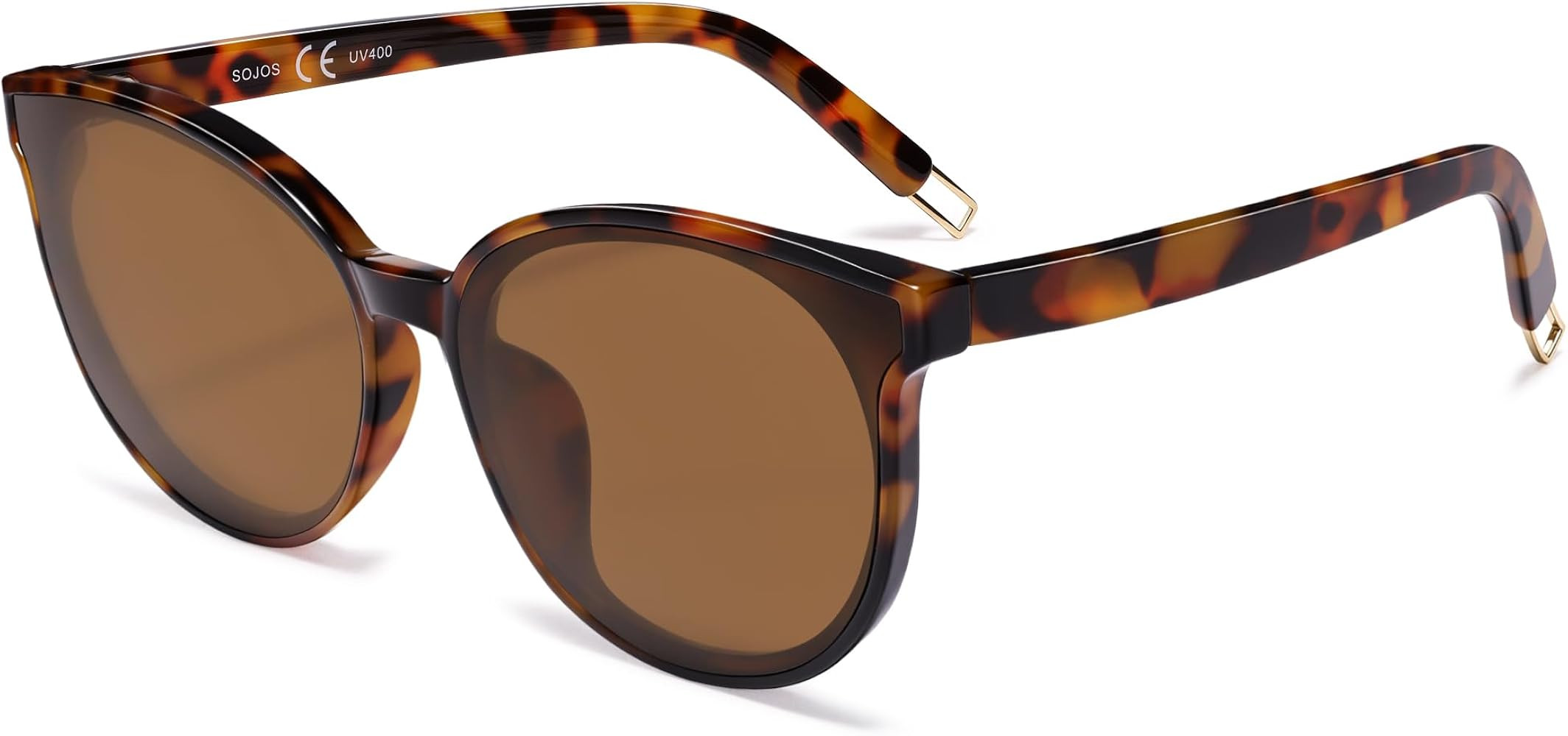 SOJOS Fashion Round Sunglasses for Women Men Oversized Vintage Shades SJ2057 | Amazon (US)