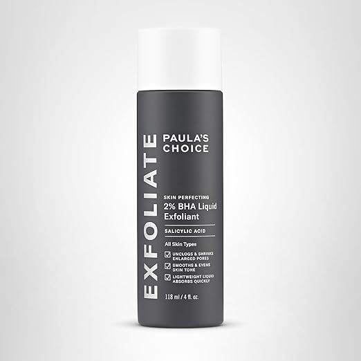 Paula's Choice Face Exfoliant 2% BHA Liquid Salicylic Acid Facial Exfoliator for Blackhead-Prone ... | Amazon (US)