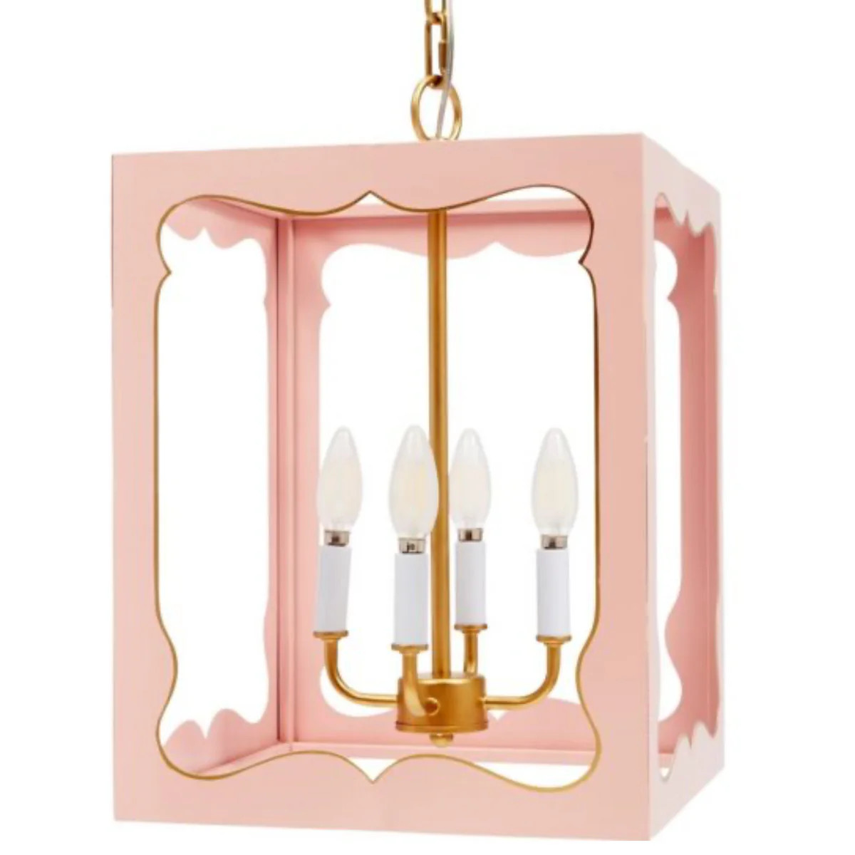Phoebe Blush & Gold Pendant | Mintwood Home