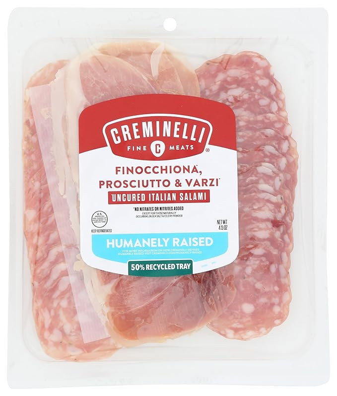 Creminelli Finocchiona, Prosciutto & Varzi Salami, 4.5 OZ | Amazon (US)