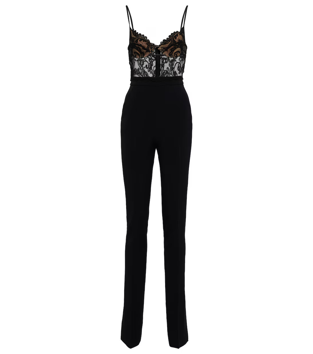 Lace-trimmed cady jumpsuit | Mytheresa (US/CA)