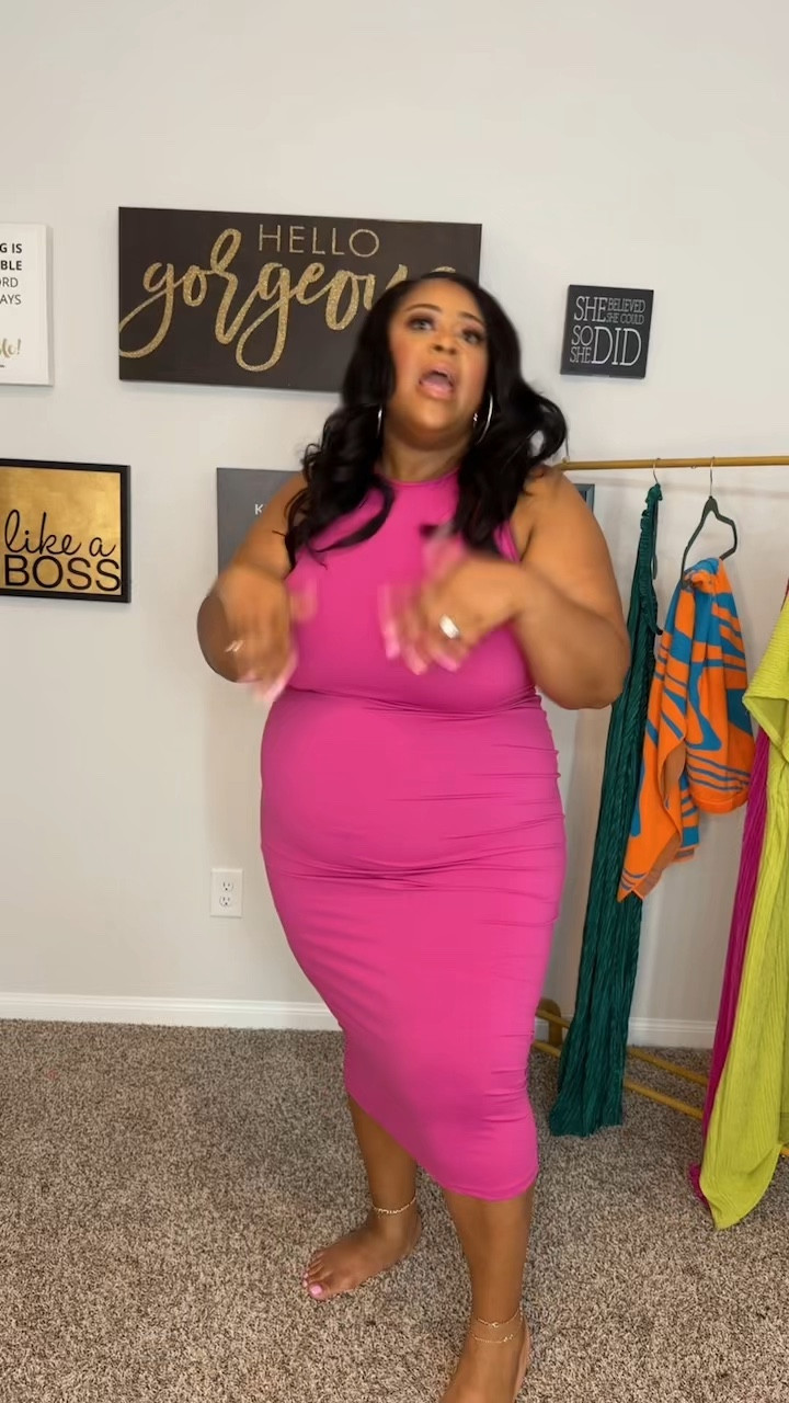 Dress runs true to size. I am wearing a 3x (size 18) 