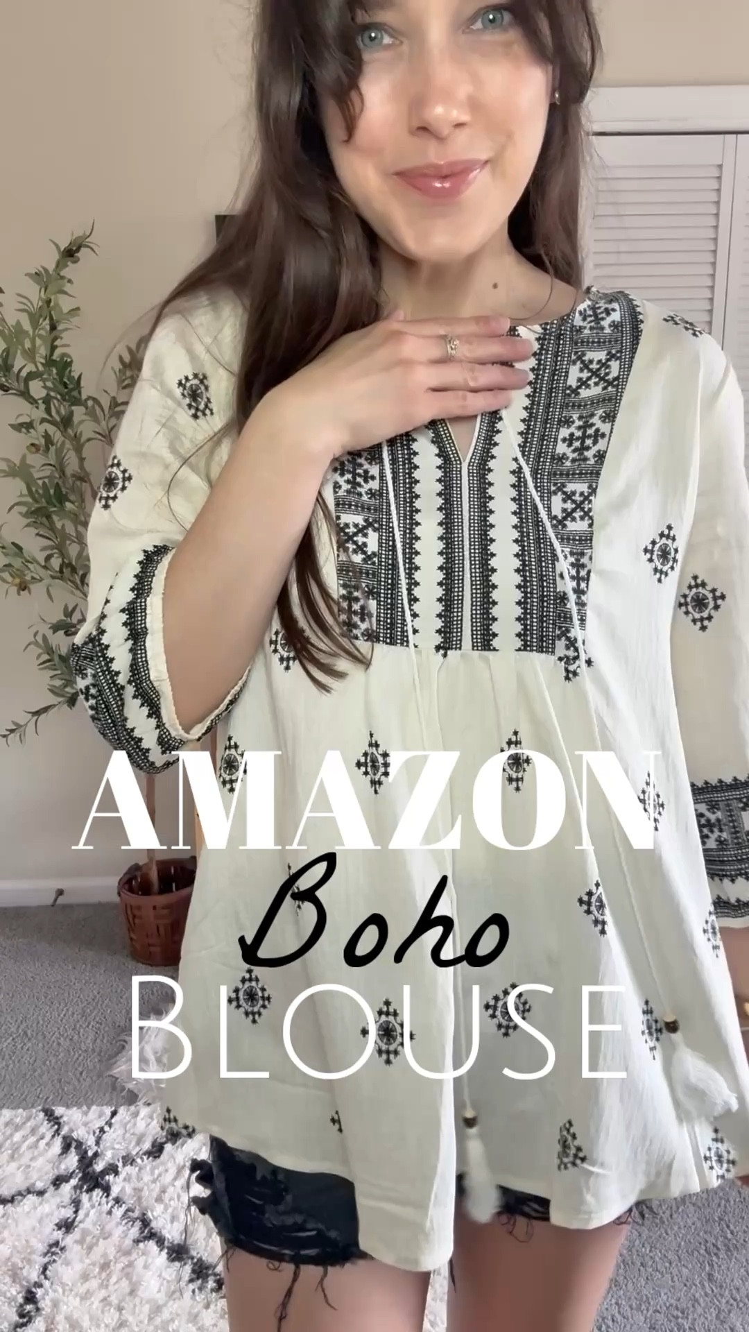 Love this flowy boho blouse off of Amazon! Wore this outfit today. 

#LTKSeasonal #LTKdayinmylife #LTKTall