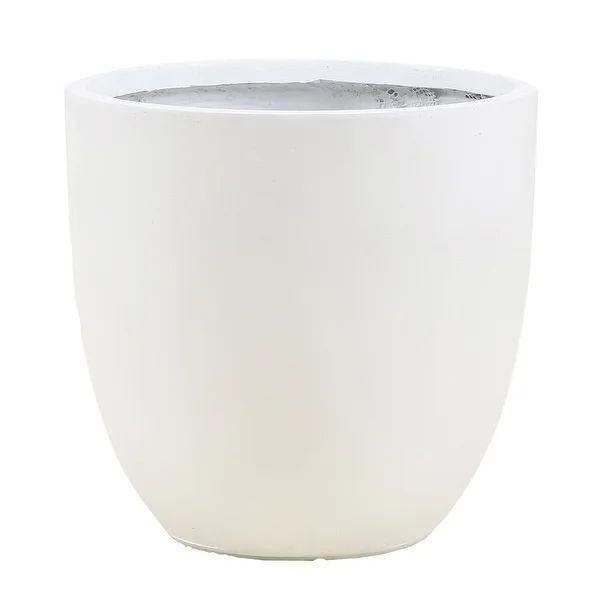 MgO Round Indoor/Outdoor Planter - small - White | Bed Bath & Beyond