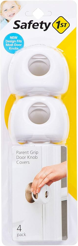 Safety 1st Parent Grip Door Knob Covers, White, One Size,4 Count (Pack of 1) (HS3260600) | Amazon (US)