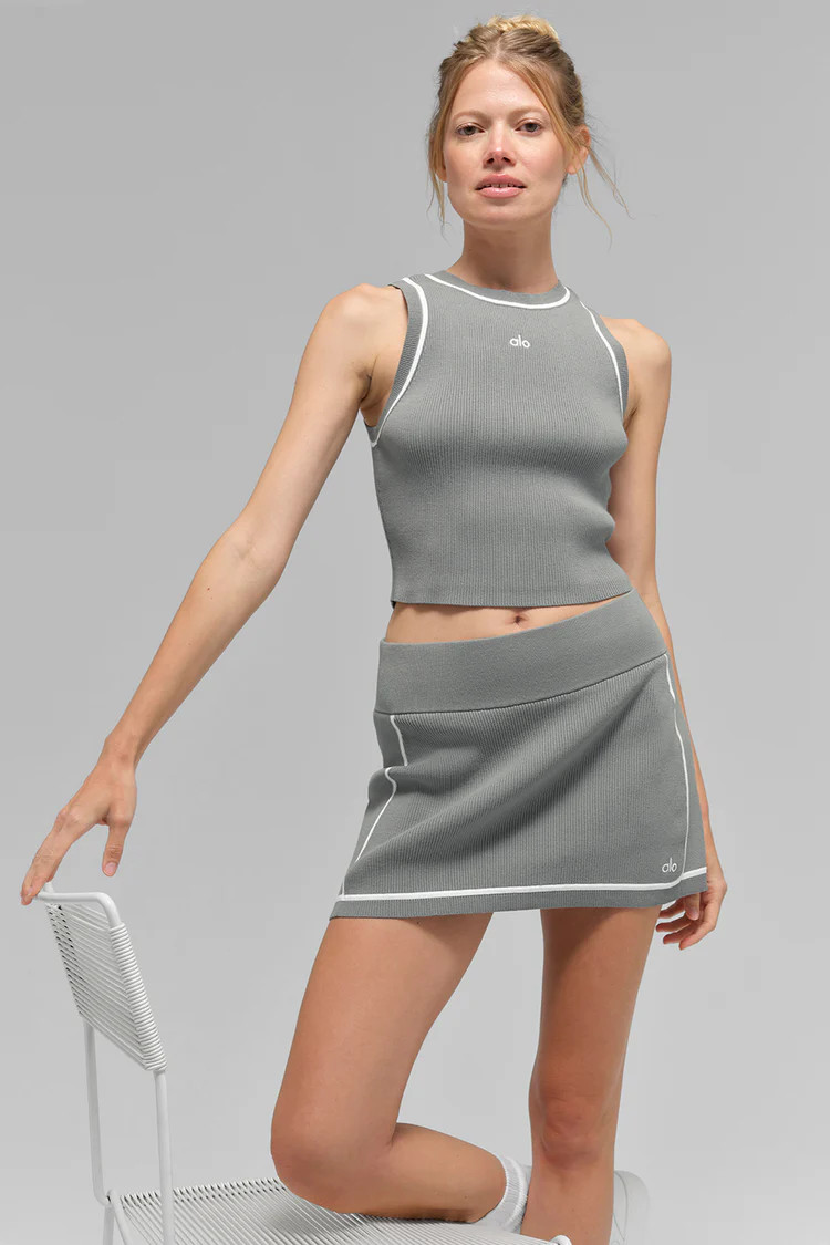 Ribbed Sweater Knit Highline Cropped Tank | Alo Yoga (US)