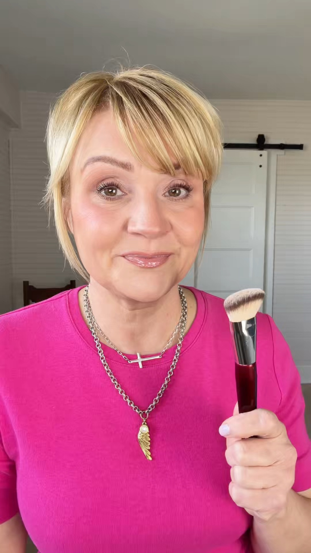 Tapping on foundation (or stippling) completely the look of my mature foundation.  No more pilling or separating over skincare.  
Here are a few of my favorite foundation brushes perfect for applying foundation on textured mature skin  

#LTKBeauty #LTKOver40