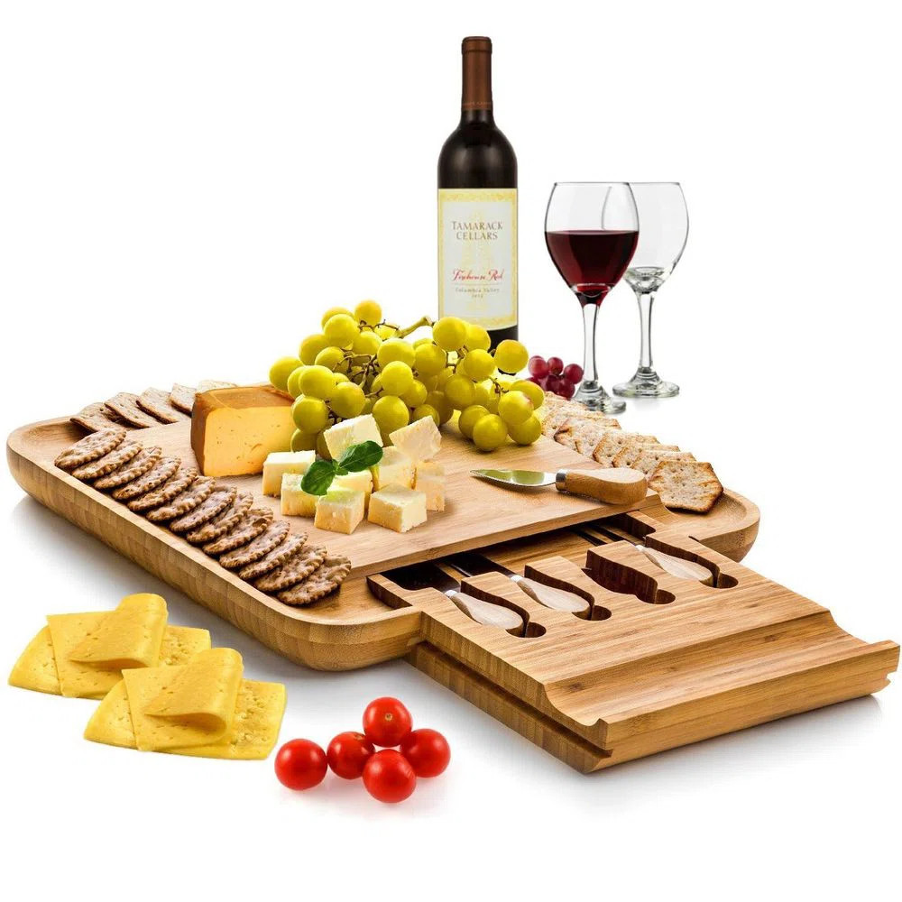 Belmint Bambusi Cheese Board with Cutlery Set | Wayfair | Wayfair North America