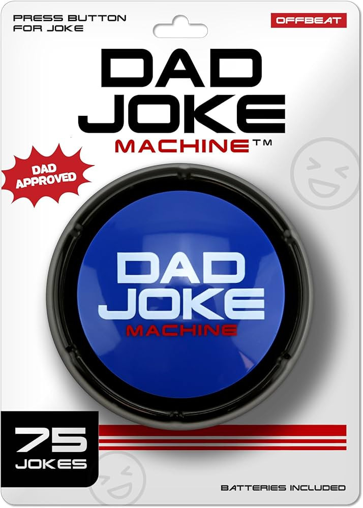 Gifts for Dad and Fathers- The Original Dad Joke Machine Button 75 Hilarious Dad Jokes at The Pus... | Amazon (US)