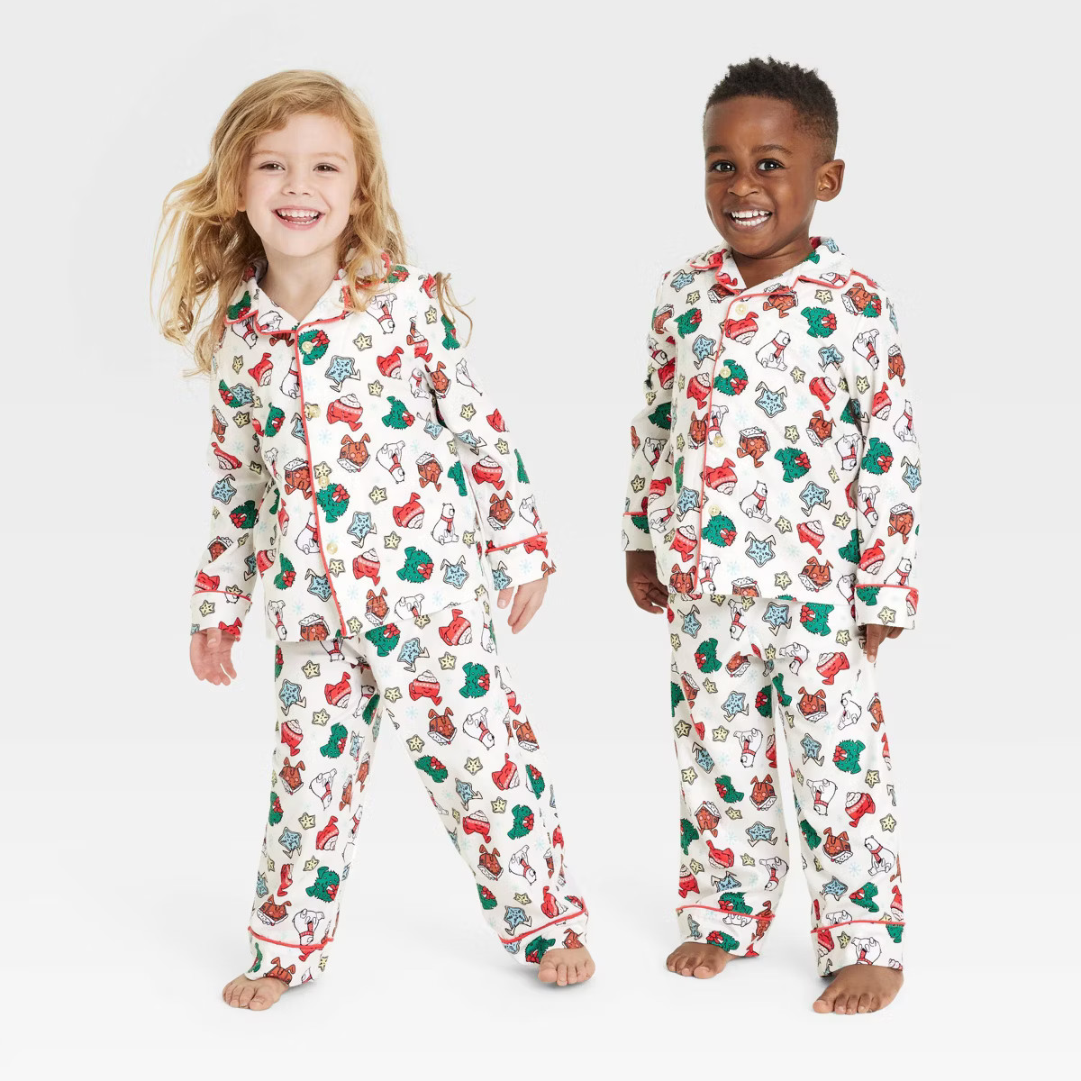 Toddler Holiday Treats Print Holiday Matching Family Pajama Set - Wondershop™ White | Target
