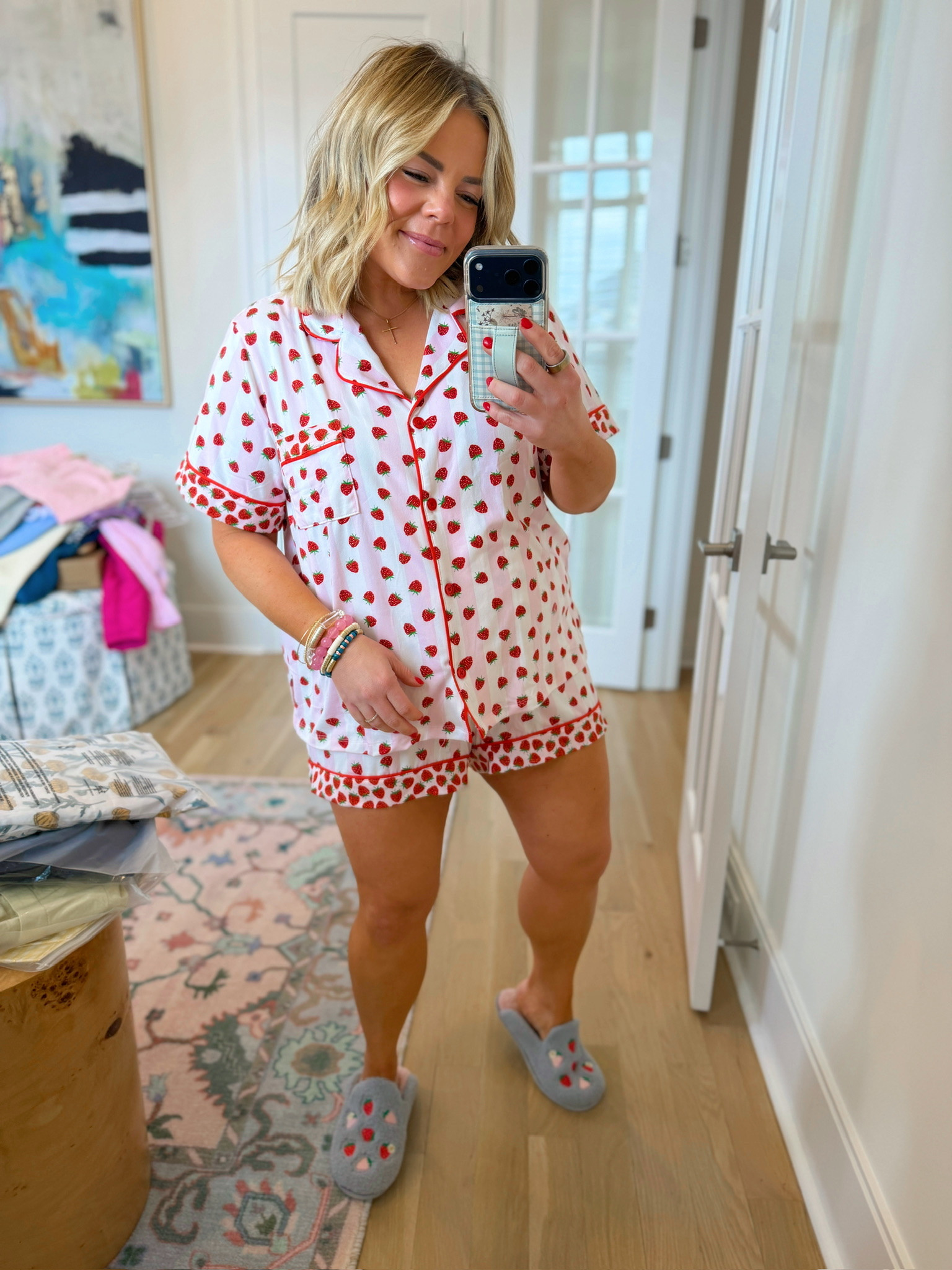 Spring pajamas refresh!!! How cute are the strawberries omgeee🍓🩷✨  

Slippers, pajamas, spring pajamas, matching set, loungewear

@kohls, #AD, #kohlspartner, #kohlsfinds

#LTKgrwm #LTKSaleAlert #LTKSeasonal
