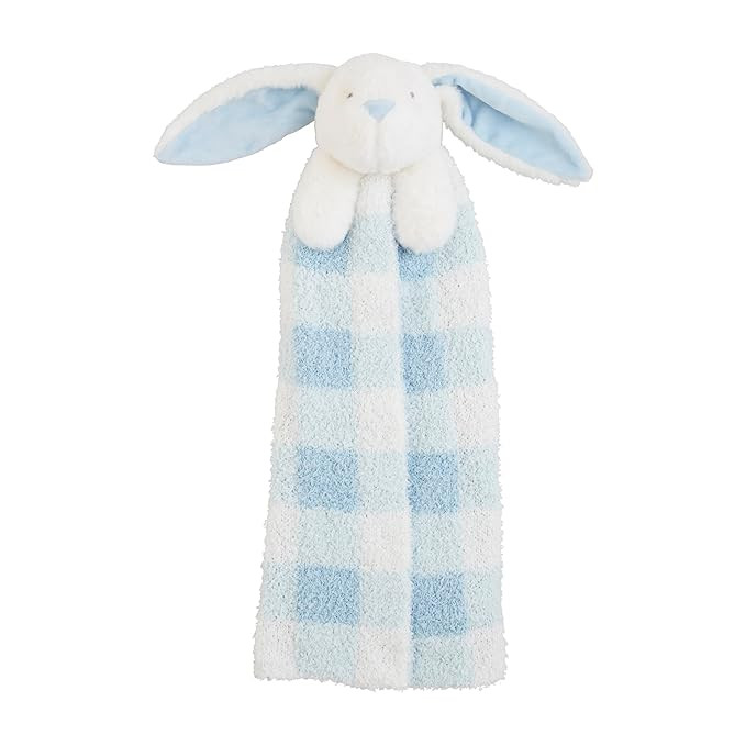 Mud Pie Bunny Chenille Cuddle Pals, Blue | Amazon (US)
