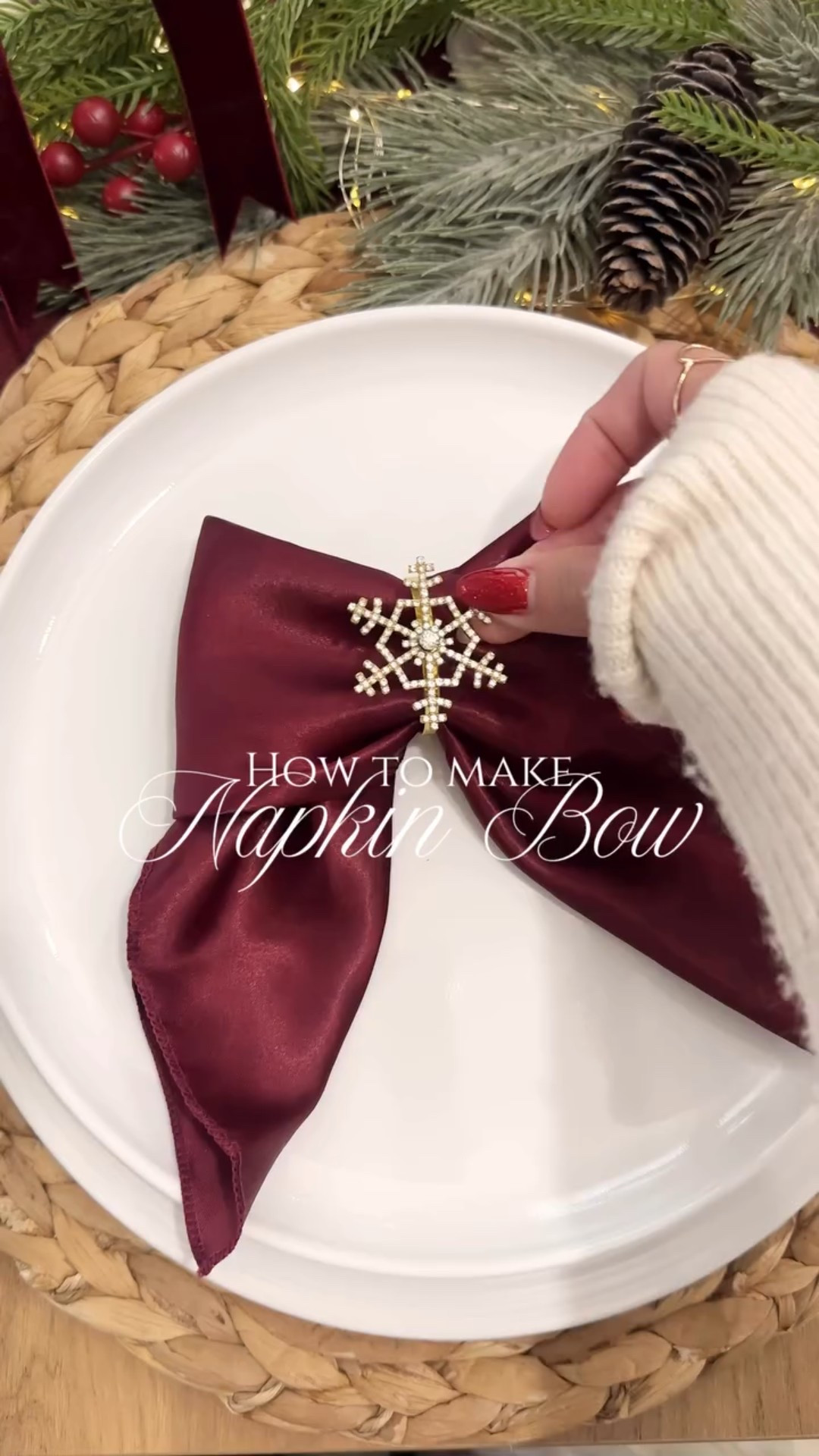 I made the cutest satin napkin bows for my Christmas table… and OMG they look SO glam 🎀✨
This is the easiest holiday hosting hack — all you need are satin napkins + a quick fold!

✨ You can create these napkin bows for around $20 — that includes a set of 12 napkins and a set of 12 rings.

🛒Comment SHOP and I’ll DM you the exact napkins!
Save this idea for your Christmas tablescape 🎄✨

Follow me for more home decor + Christmas ideas ✨
@camilaestrella.lifestyle

#christmas2025 #amazonfinds #amazonhome #holidaytablescape #christmastable christmasdecor christmasdecorations navidad, DYI Christmas decor, folding hacks napkinfolding napkinbow bow christmasdecor christmas 
christmas table decor, holiday table ideas, satin napkin bow, amazon home finds, glam christmas decor

#LTKGiftGuide #LTKHome #LTKHoliday