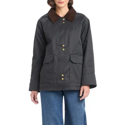 Sanctuary Waxed Barn Jacket in Black at Nordstrom, Size Small | Nordstrom