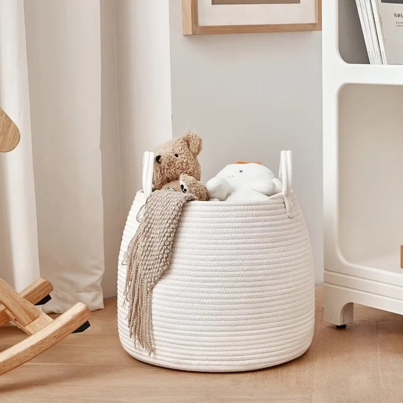 Highland Dunes Nursery Laundry Basket | Kids Hamper for Blankets, Pillows,Toys | Baby Toy Basket ... | Wayfair North America
