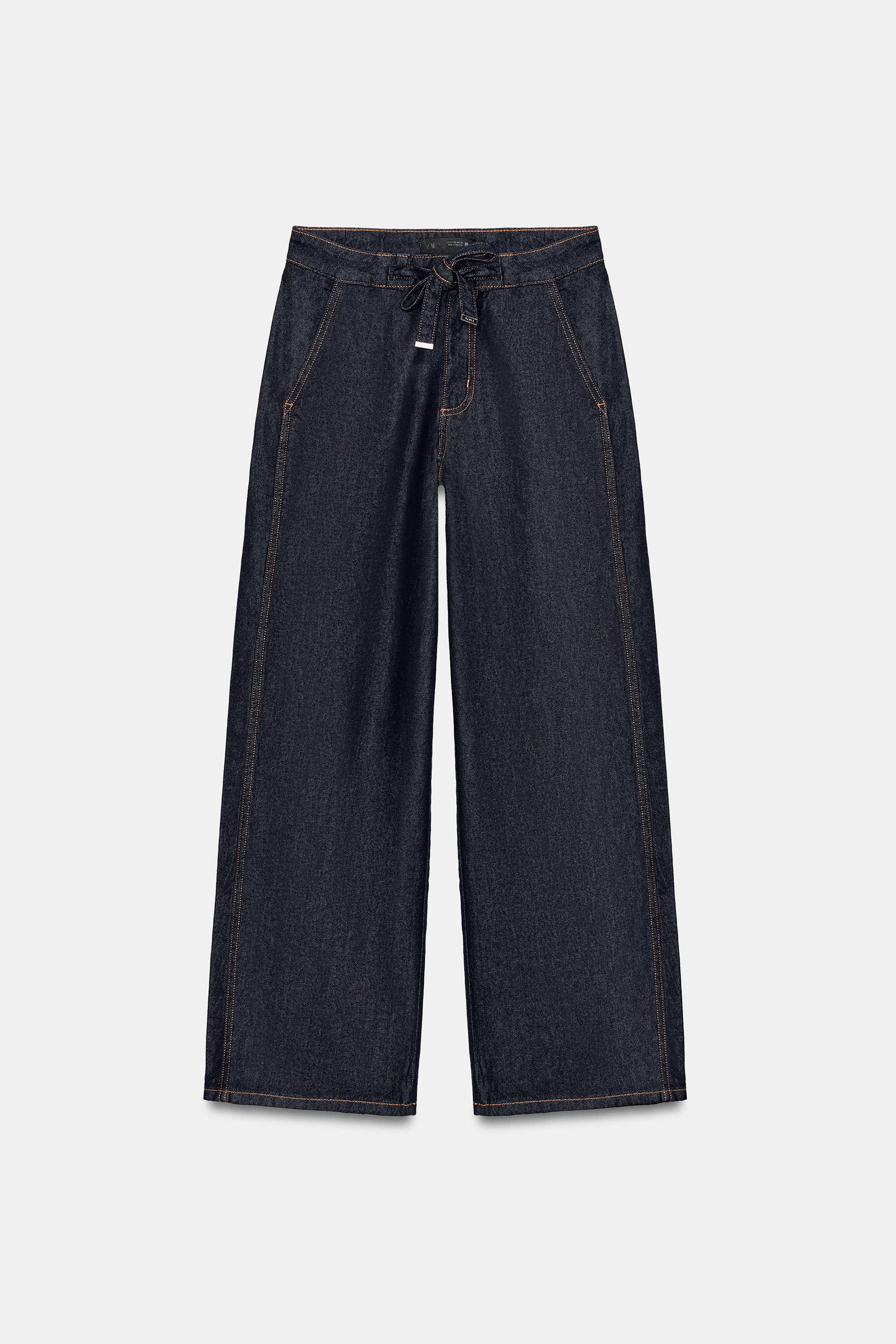 Z1975 HIGH-WAIST JOGGER WIDE-LEG JEANS | Zara UK
