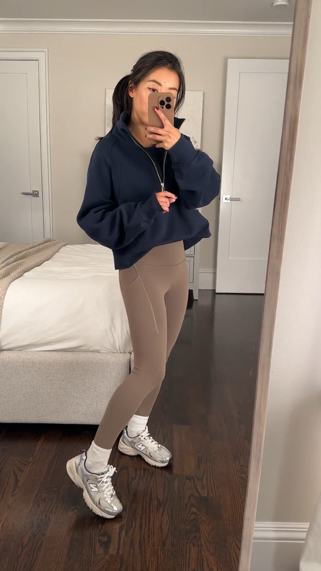 lululemon sale!

• Scuba Oversized Funnel-Neck Half Zip XS/S. Oversized fit on petites, sleeves are long, good shorter torso length 

• Wunder Train High Rise leggings with pockets 23” in size 2 - petites can also do 25” and get them hemmed for free in store if needed. 

These have compression and 3 length options 

• New Balance 530s - I’m wearing kids 3.5 which fits like an adults 5 

Weekend errands casual outfit, school pick up drop off outfit, gym workout clothes

#LTKPetite #LTKTravel #LTKActive