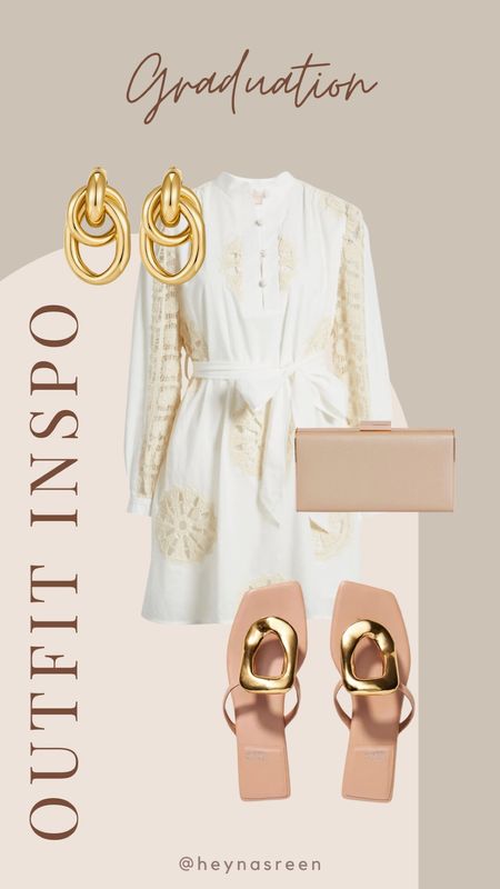 Graduation guest outfit idea! Been loving these sandals, they would be perfect for an event like this! 🤍

#LTKfindsunder100 #LTKstyletip

#LTKSeasonal