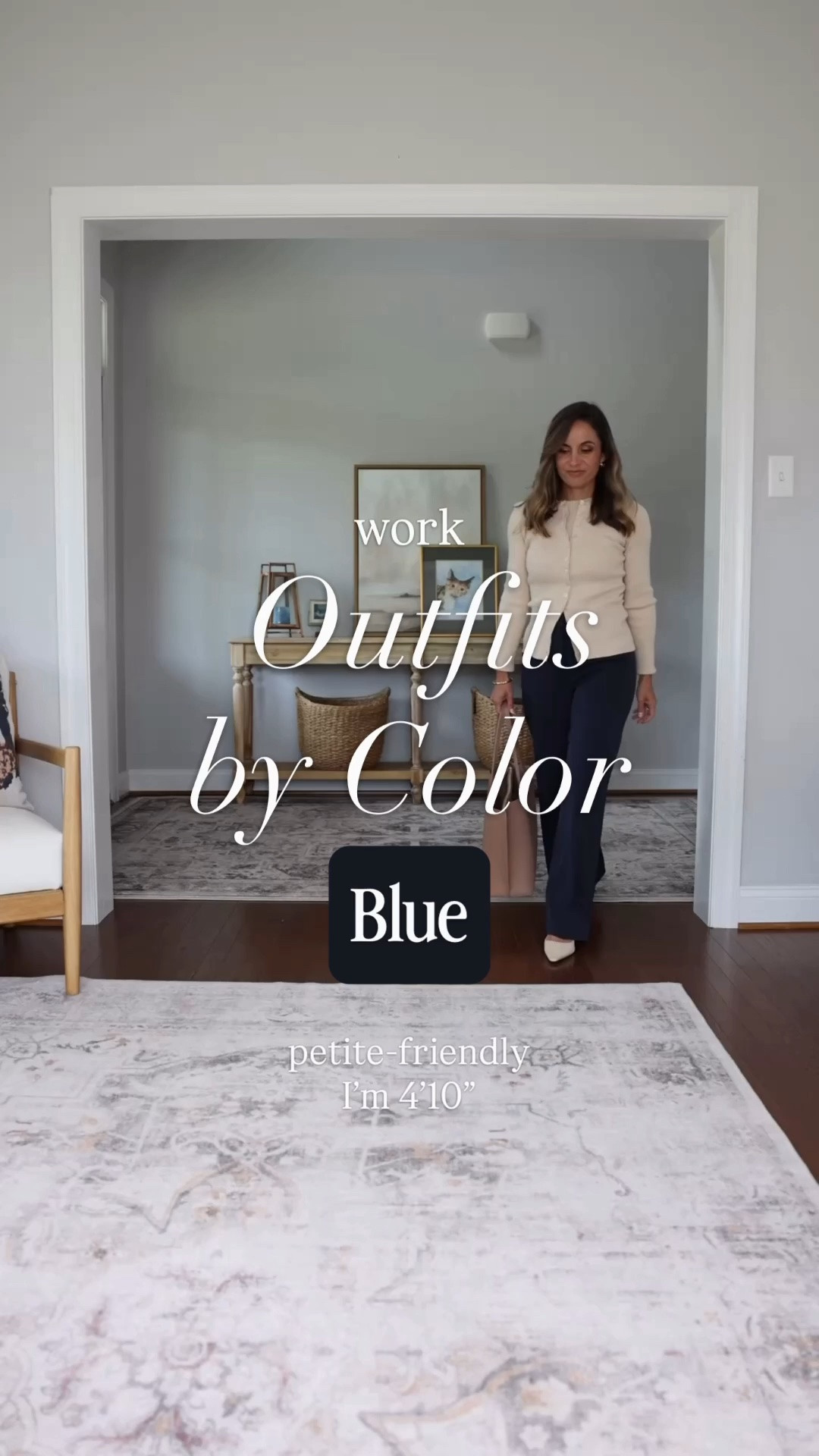 Summer outfits for work by color series: three blue outfits for work! 

Outfit 1 
Pants: petite 00 - curvy fit - 28.5” inseam 
Cardigan: xs 
Tank top: xs 

Outfit 2 
Dress: petite 0 

Outfit 3
Pants: petite 00 
Top: xxs - runs large

pumps and push-ups, petite work outfits, business casual, petite pants, petite dresses

#LTKPetite #LTKWorkwear