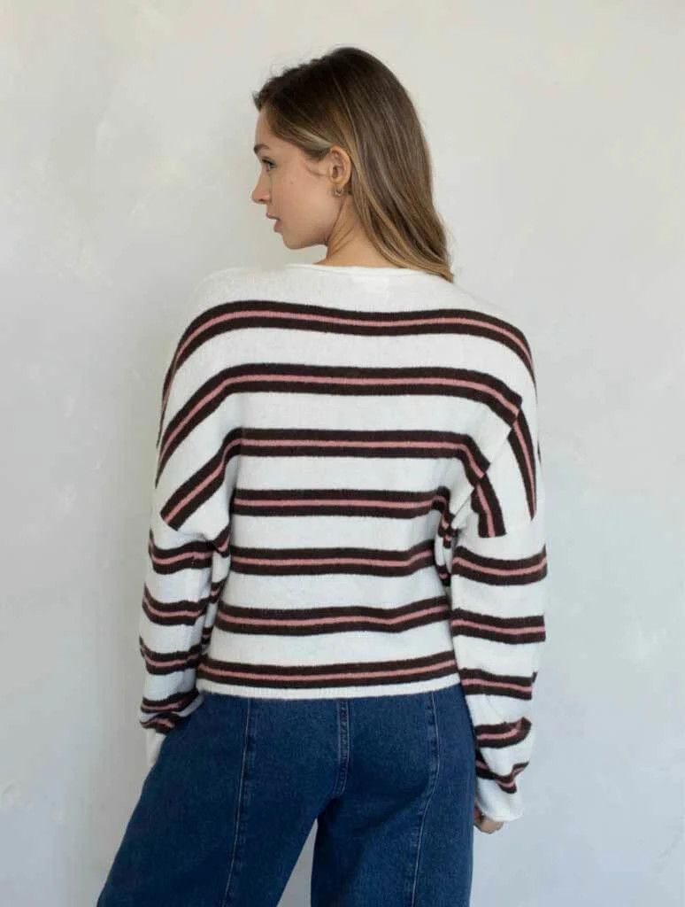 Varsity Stripe Piper Cardigan | JAYNE
