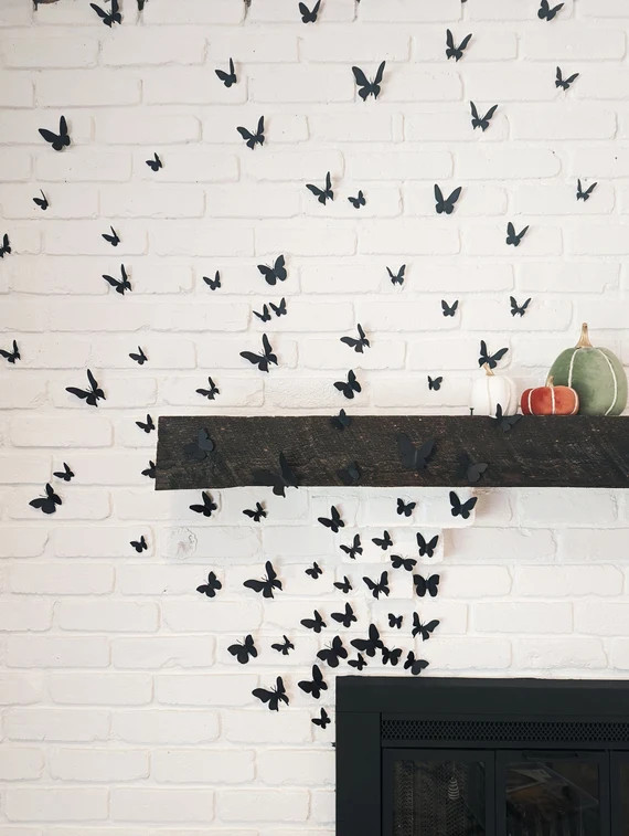 Black Butterflies. Butterfly Cut Outs. Wall Decoration. - Etsy | Etsy (US)