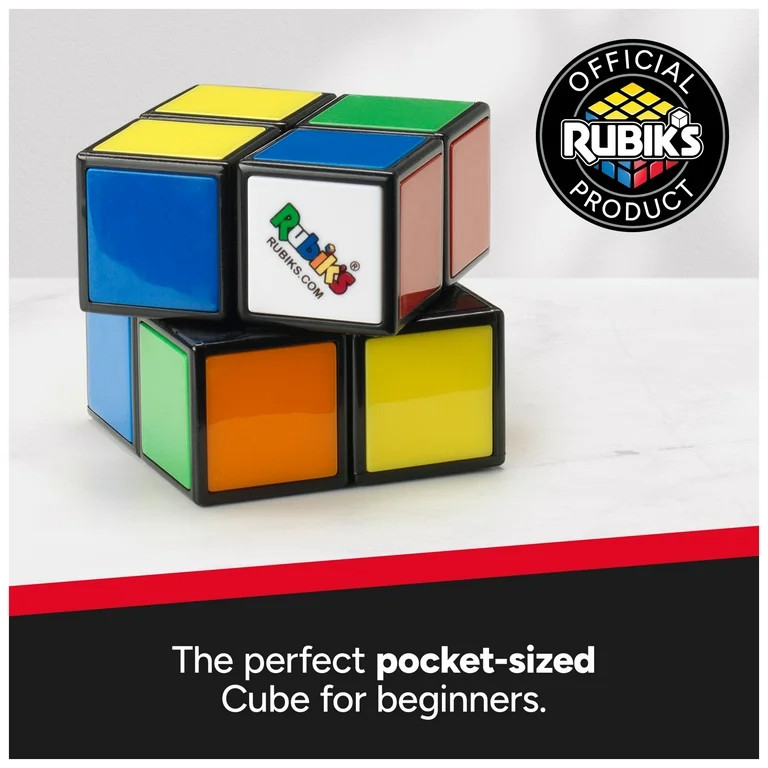 Rubik's Mini, Original 2x2 Rubik's Cube 3D Puzzle Fidget Cube | Walmart (US)