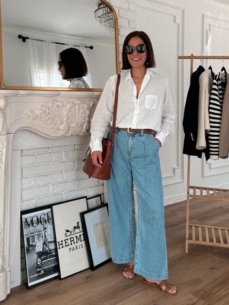 Jean Outfit
Jeans To Wear In Paris
Madewell Harlow/ I ordered petite for ankle length and sized down one. 
Frank and Eileen Top/ runs large 
J. Crew Leather Belt
Sèzane Bucket Bag
Linking similar sandals 

#LTKOver40 #LTKTravel #LTKxMadewell