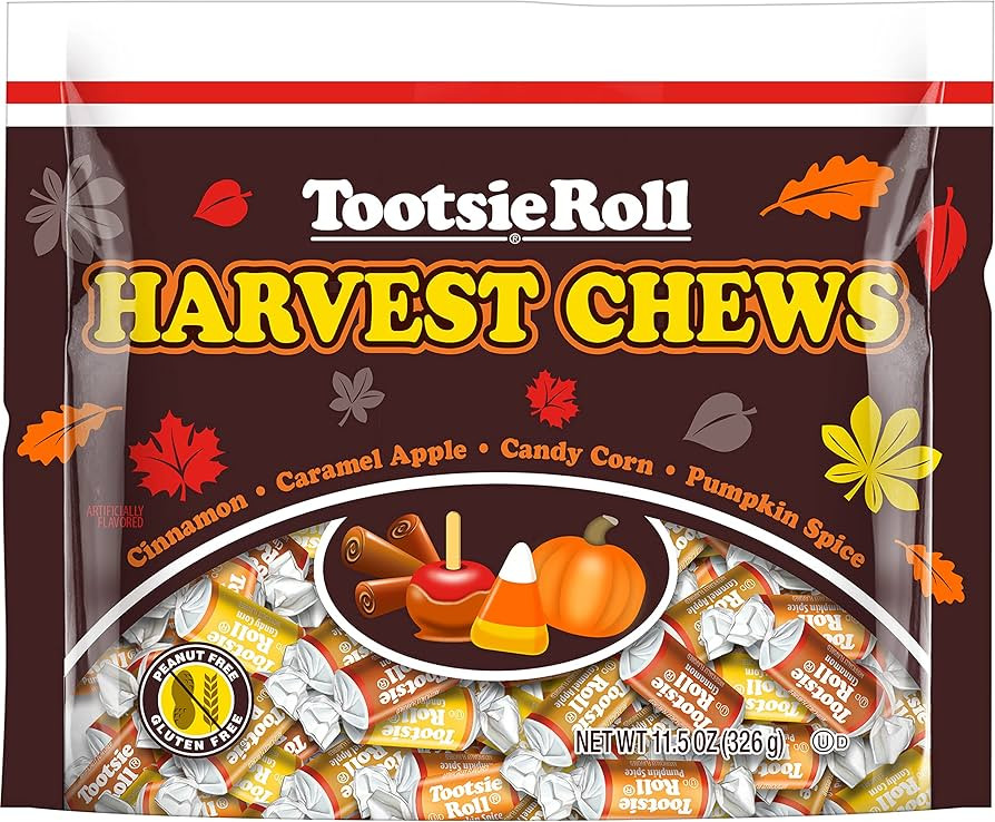 Tootsie Harvest Chews, Individually Wrapped, Gluten Free, Peanut Free, 11.5 Oz, 1-Pack | Amazon (US)