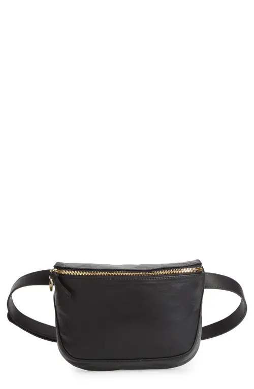 Clare V. Leather Belt Bag in Black at Nordstrom | Nordstrom