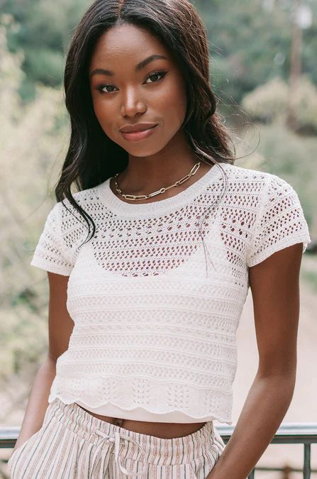 Callie Crochet Top | Amaryllis Apparel