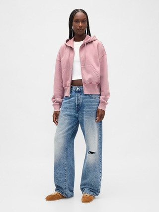 VintageSoft Full-Zip Wedge Hoodie | Gap (US)