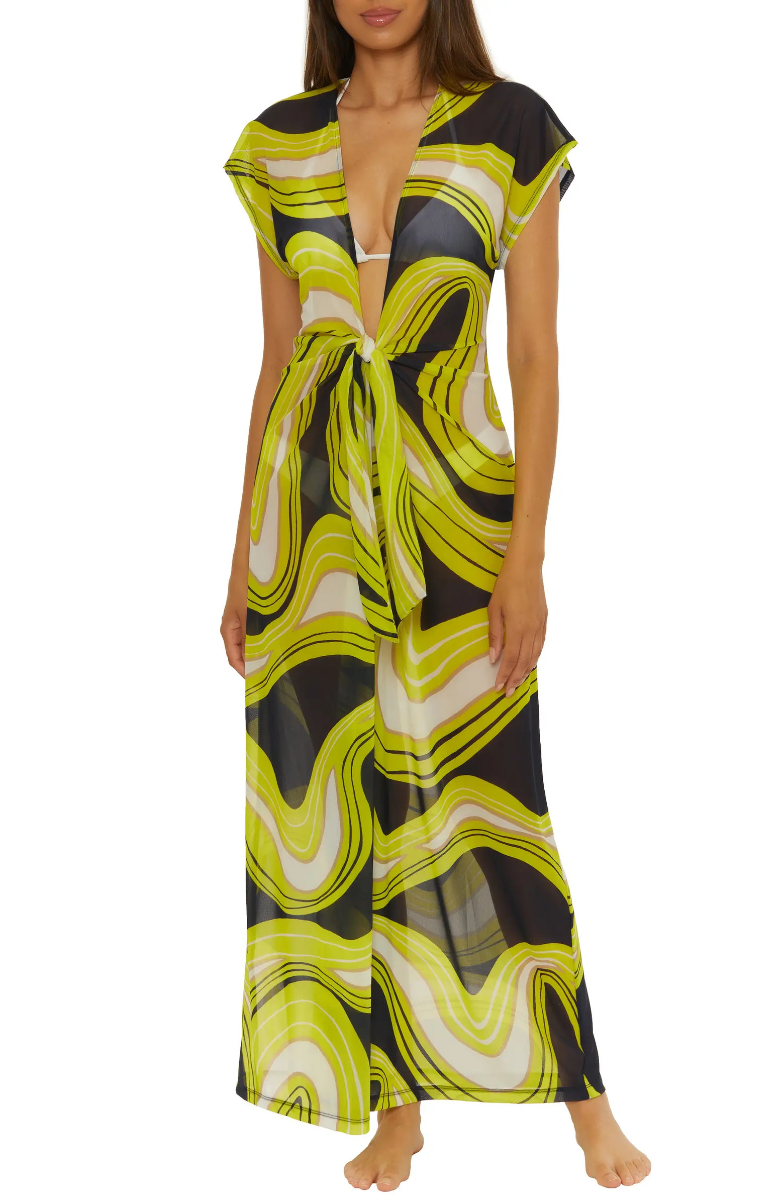 Serena Stretch Mesh Cover-Up Maxi Dress | Nordstrom