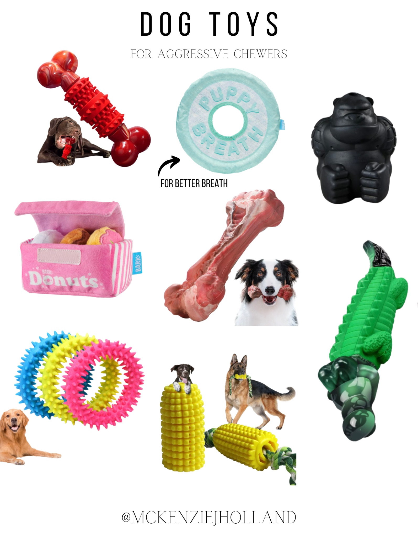 Dog toys for aggressive chewers!! My dogs favorite brand is bark box! Walmart always has some great tough options  

#LTKFind #LTKfamily #LTKunder50