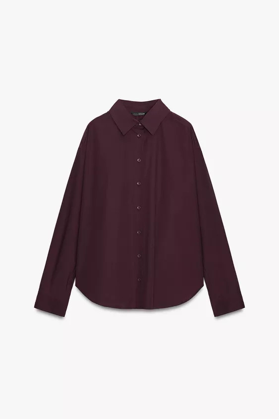 POPLIN OVERSIZE SHIRT | Zara US
