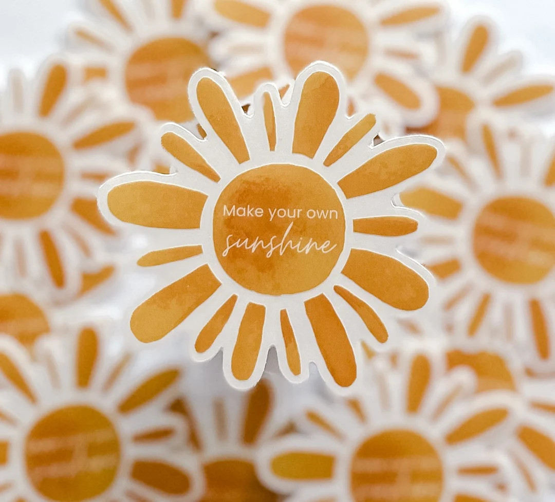 Make Your Own Sunshine CLEAR STICKER | Teacher Sticker, Classroom Decor, Teacher Gifts, Waterproo... | Etsy (US)
