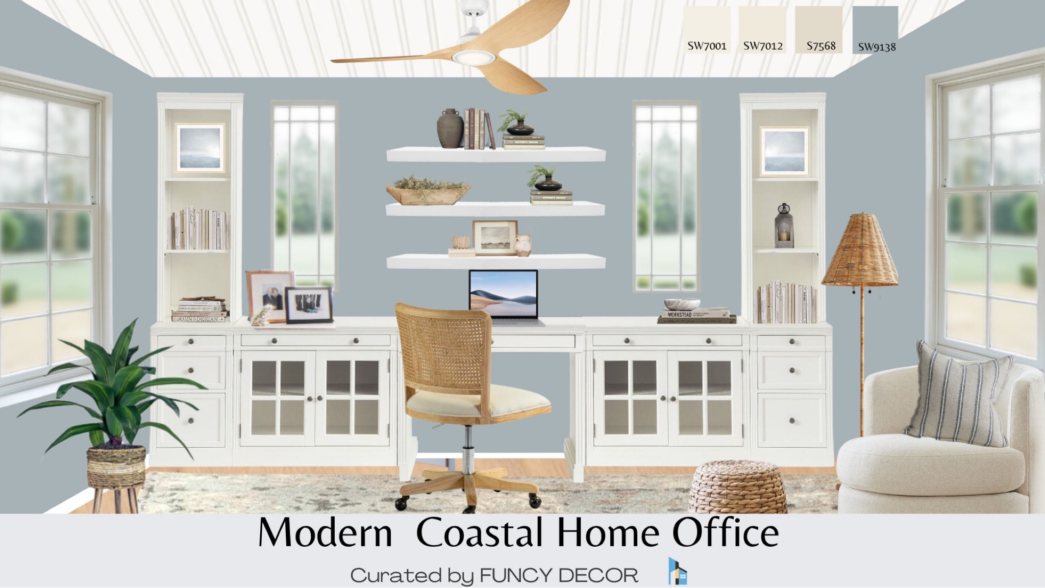 This calm and serene modern coastal home office is the perfect place to get some work done. It features beautiful and versatile pieces from Pottery Barn

#LTKFind #LTKstyletip #LTKhome