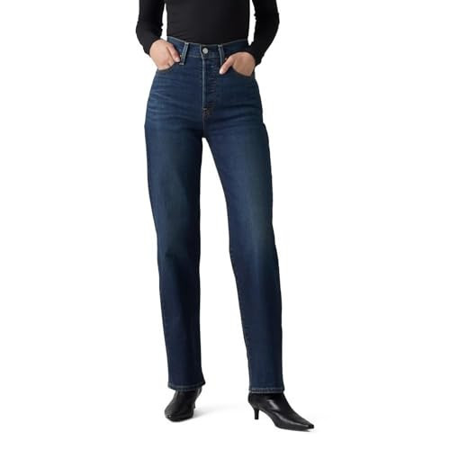 Levi's Women's Ribcage Straight Full Length Jeans, Get Organized (Stretch), 28, Standard | Amazon (US)
