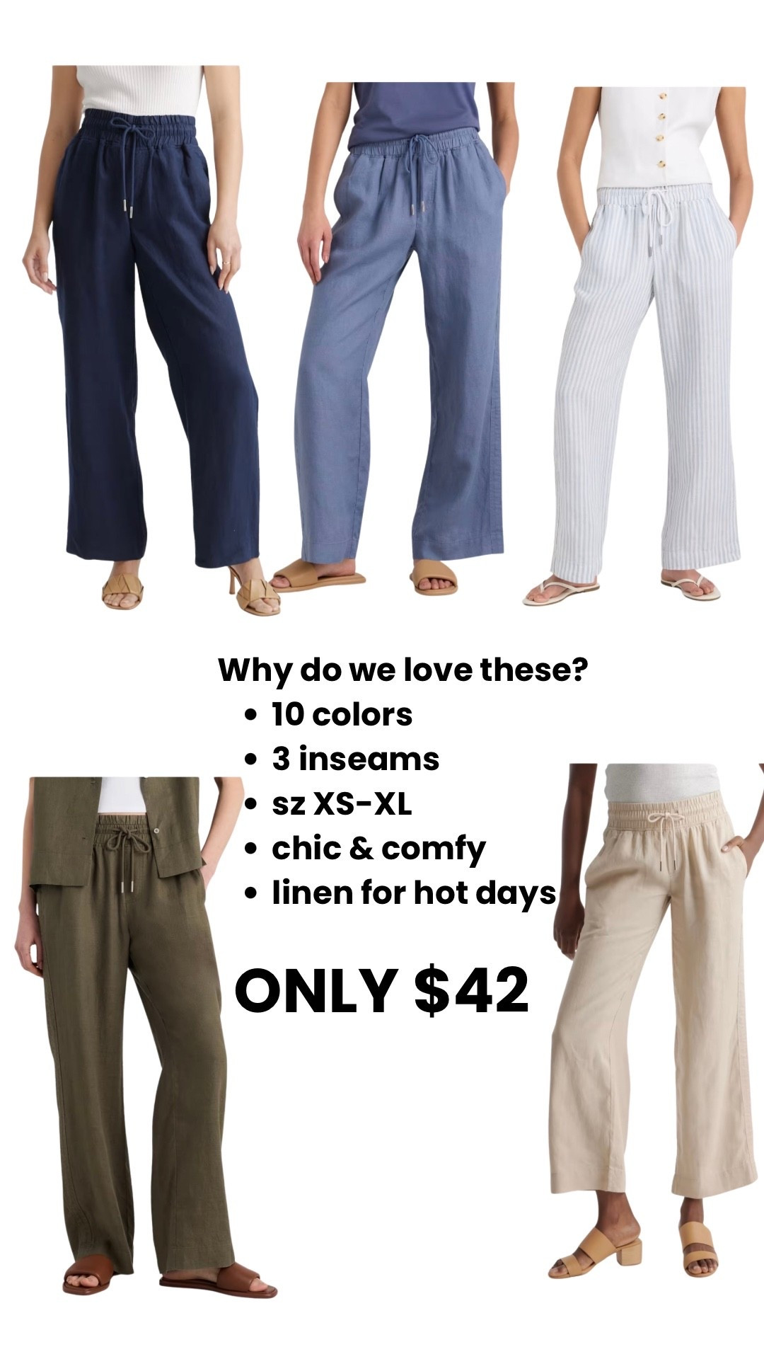 So chic, comfortable and affordable! These linen pants are beloved for a reason.

#LTKSeasonal #LTKgrwm #LTKootd