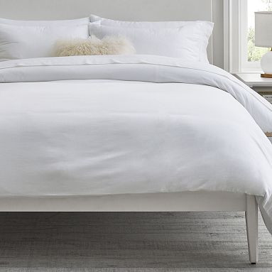 Super Soft Cotton Sateen Organic Duvet Cover | Pottery Barn Teen