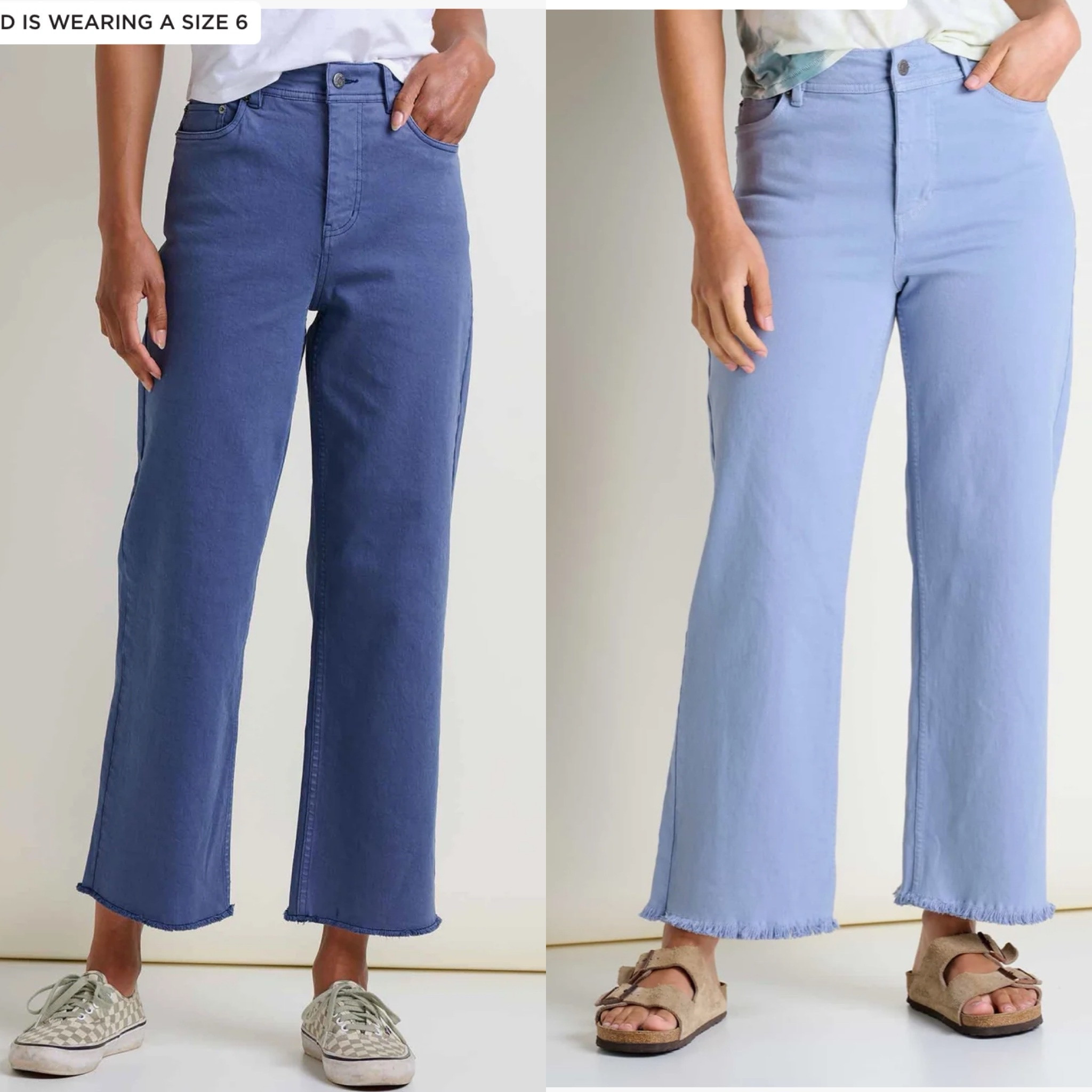 Toad&Co pants in Cool Summer blues 